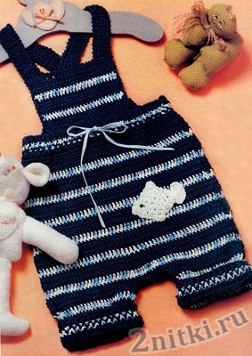 как связать штанишки для новорожденного спицами