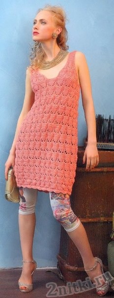Ажурное мини-платье
