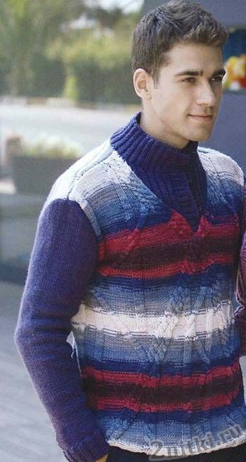 Меланжевый свитер